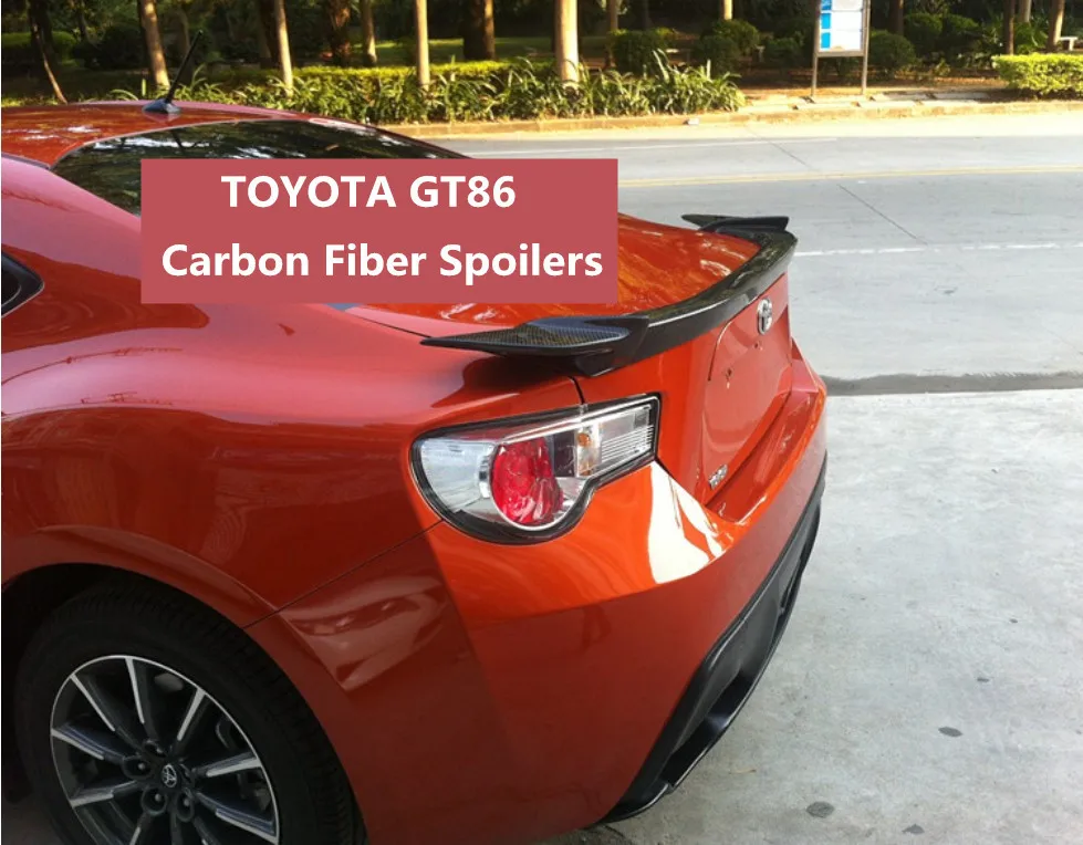 Carbon Fiber Spoiler For TOYOTA GT86 2013.2014.2015.2016 High quality