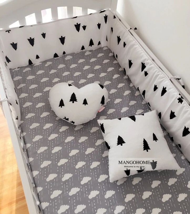 Бампер для детской кровати 1 шт. хит продаж бампер с защитой от облаков звезд