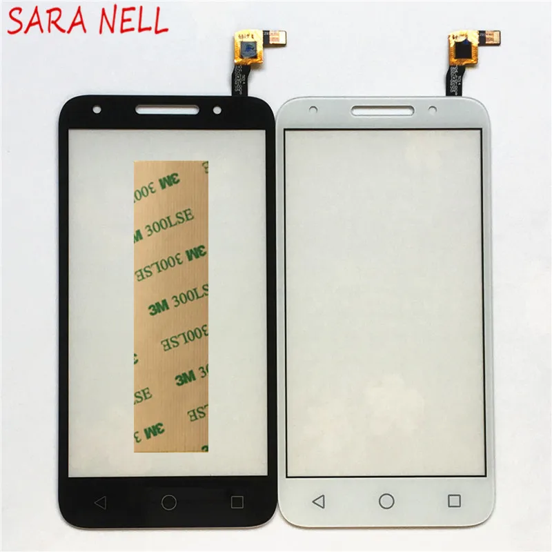 

SARA NELL Moible Phone Panel For Alcatel One Touch U5 5044D 5044I 5044T 5044Y OT5044 Touch Screen Sensor Digitizer Glass+Tape