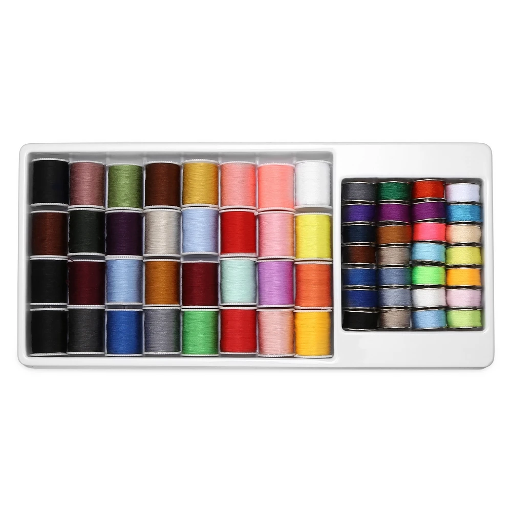 

53pcs Assorted Colors Sewing Thread Spools Storage Organizer Holder Sewing Machine Thread DIY With Storage Box
