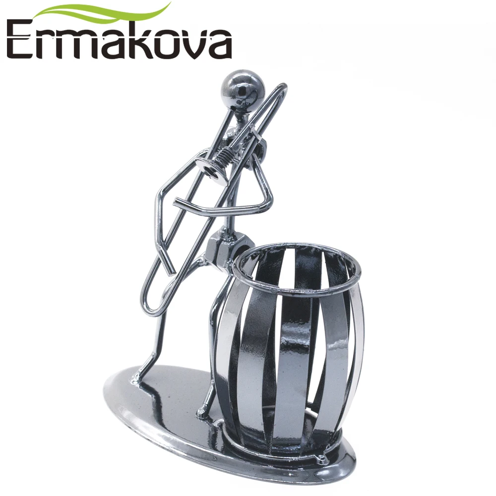 Металлическая музыкальная лента ERMAKOVA в стиле ретро тромбон Музыкальная фигурка