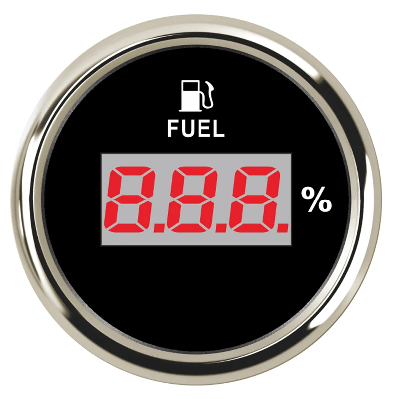 0-190ohm мотоцикла лодка индикатор уровня топлива метров цифровой масляный бак измерительные приборы для автомобиля, грузовика, яхта автомобиля 12V 24V
