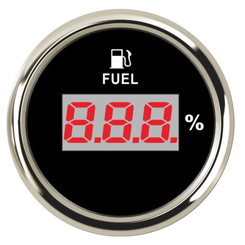 

0-190ohm Motorcycle Boat Fuel Level Indicator Meters Digital Oil Tank Gauges for Car Truck Yacht Automobile 12V 24V