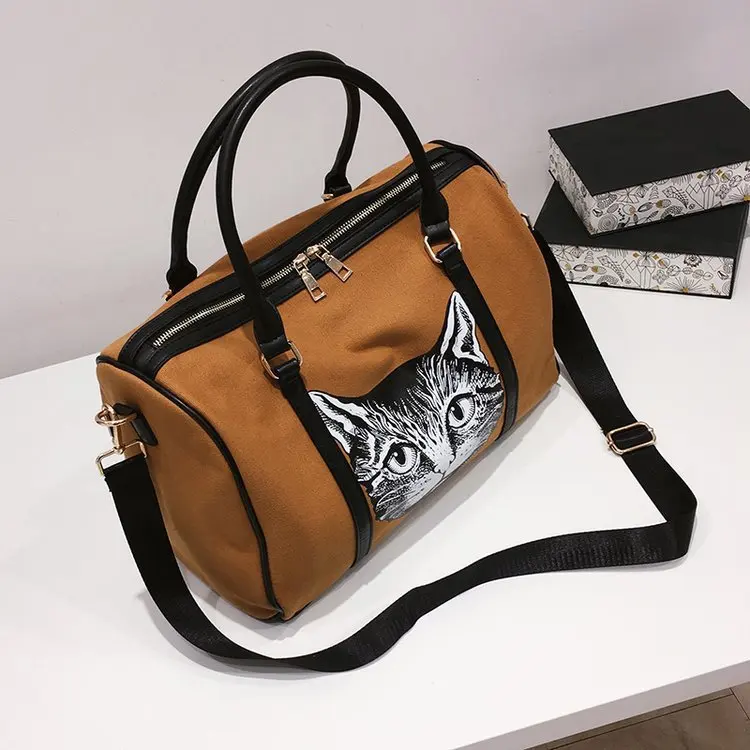 

Travel bag female handbag short-distance duffel bag male light travel large-capacity sports fitness bag chic