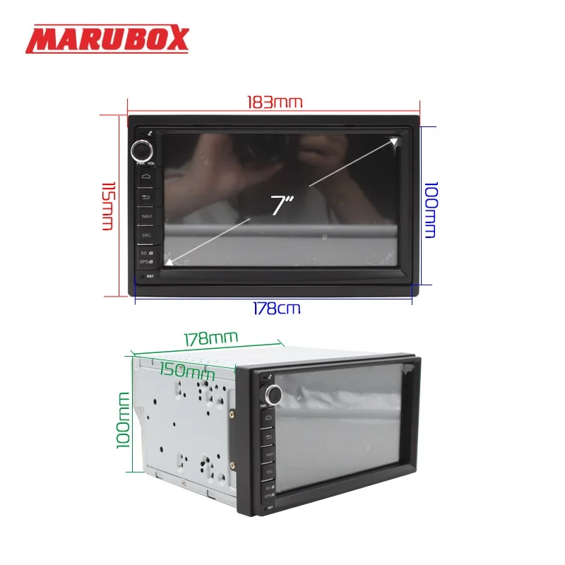Perfect MARUBOX 7A707, Universal 2 Din,Car Multimedia Player,Android7.1,Android8.0,Android8.1DSP,1024*600 HD 7"IPS,GPS,Wifi, Navigation 4