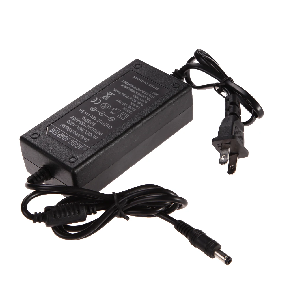 

12V 5A 5000mA Adapter Converter US Plug For Wireless Router/ADSL Cats/HUB/Switches/Security Cameras/Audio/Video