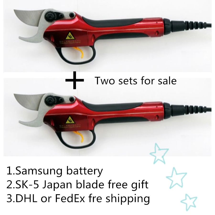 

Two sets for Promotion Electric Pruning Shear,Vineyard and Orchard Pruner WS P-1 free shipping