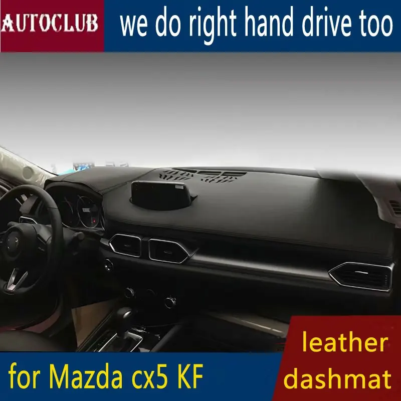 For Mazda CX 5 CX5 XF 2017 2018 2019 Leather Dashmat Dashboard Cover Car Pad Dash Mat SunShade