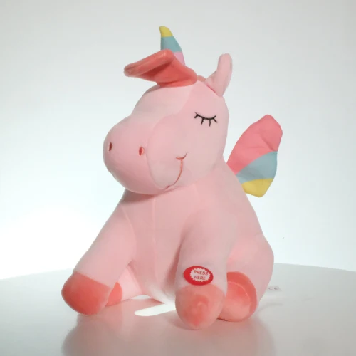 25-40 см светодиодный единорог плюшевые игрушки плюшевый светильник игрушки мягкие животные милый пони лошадь игрушка мягкая кукла детские игрушки Рождественские день рождения подарки - Цвет: LED pink