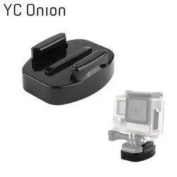 Quick Release подставка на трех ножках кронштейн база адаптер для GoPro Hero 6 5 3 4 SJcam Xiaomi Yi к камера с 1/4 резьбовое отверстие