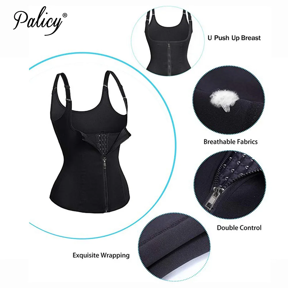 Palicy Women Shapers Neoprene Body Shaper Slimming Waist Trainer Corset for Weight Loss Sauna Hot Sweat Trimmer Vest Shape Wear