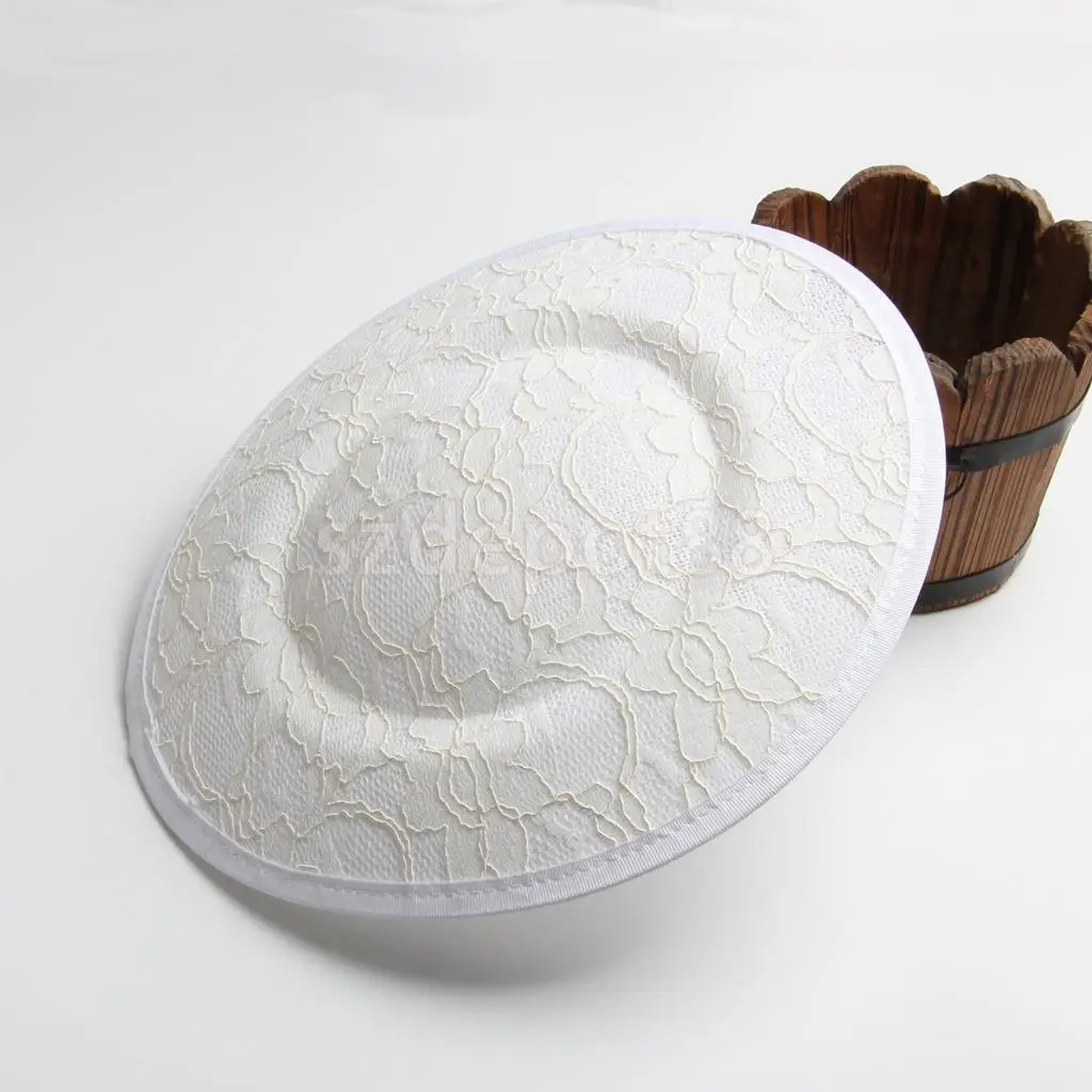 Vintage Sinamay Lace Fascinator Hat Base for Women's Millinery DIY Hat Making