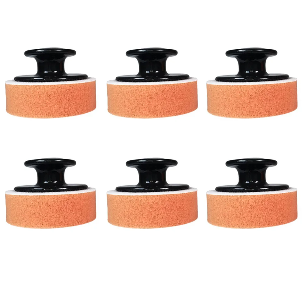 6pcs Car Wax Polish Pad Waxing Polishing Buffing Sponge Tool With Handle Wash For Auto Vehicles | Автомобили и мотоциклы