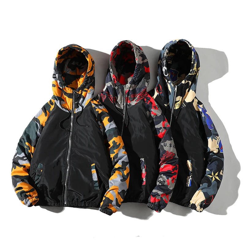 

Spring Autumn Men's Jackets Camouflage Military Hooded Coats Casual Zipper Male Windbreaker Men Brand Clothing plus size S-3XL