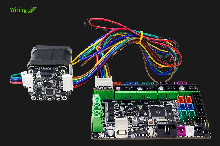 3d принтер Закрытая петля шаговый двигатель NEMA17 MKS SERVO42 разработан Makerbase, который предотвращает потерю шагов