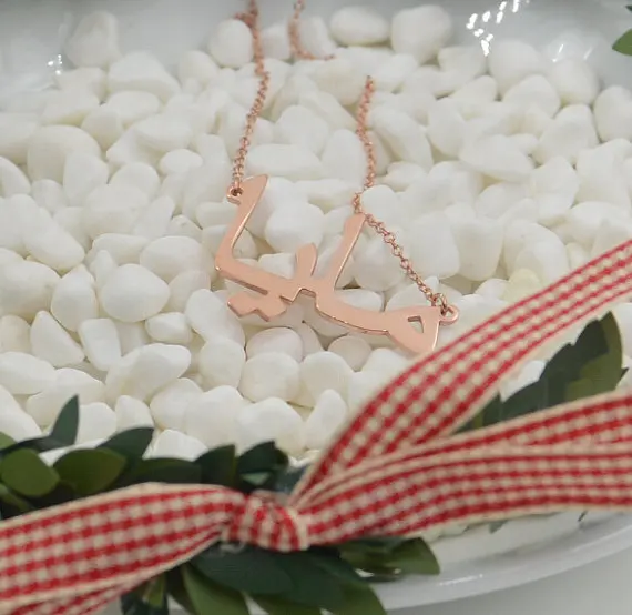 Custom Gold Arabic Name Necklace,Personalized Name Necklace, Handmade 925 Sterling Silver Arabic Jewelry,Christmas gift - Image 3