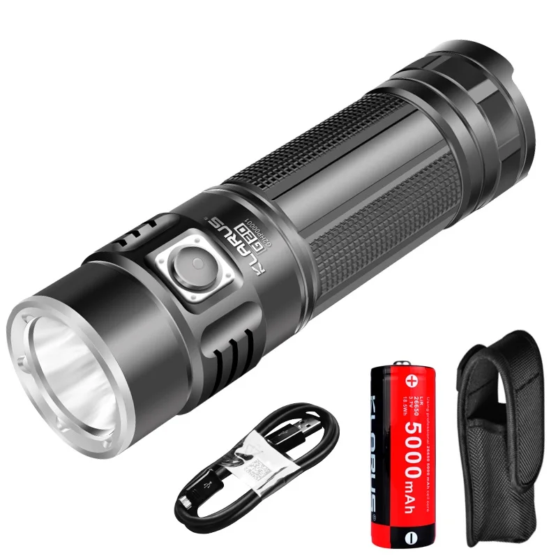 KLARUS G20 USB Rechargeable LED Flashlight Torch With 26650 Battery
