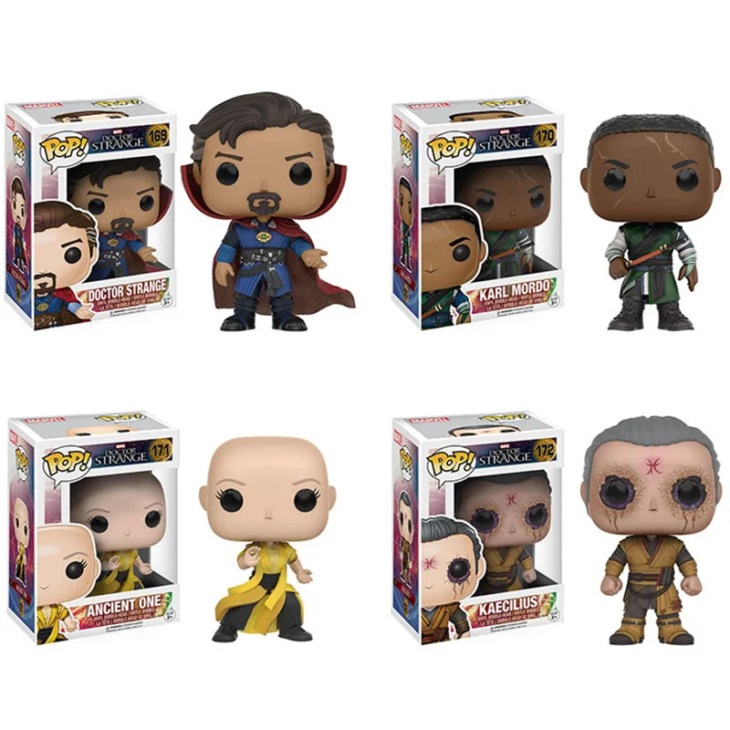 

FUNKO POP Marvel Doctor Strange KAECILIUS KARL MORDO ANCIENT ONE Vinyl Doll Figures Model Car Decoration dr. Strange Figure Toys