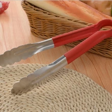 12 дюймов 30 см немагнитные нержавеющая сталь барбекю щипцы для салата Хлеб Зажим Кухня мясо еда клип барбекю инструменты