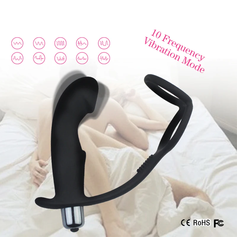 Sex Shop 10 Speed Anal Butt Plug Vibrator Adult Toys Silicone Cock Ring Prostate Massager Gay toys For Man Women |