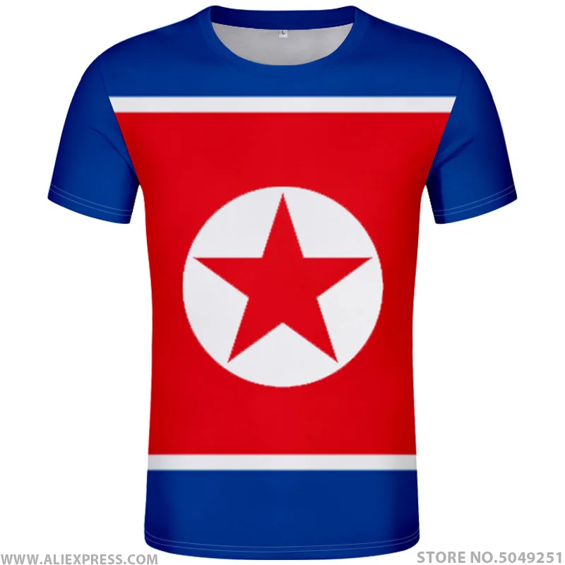 

NORTH KOREA t shirt diy free custom made name number prk t-shirt nation flag kp korean country DPRK college print photo clothing