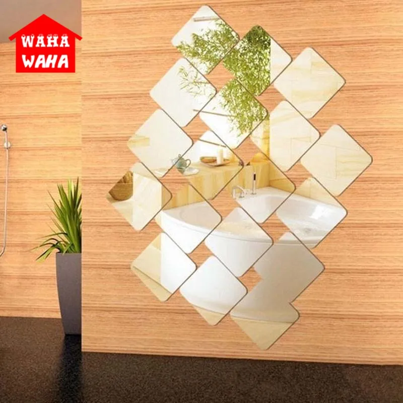 6 piezas de auto-Adhesivo de pared espejo de la pared de metiendo Plaza Arcley espejos de baño sala de estar Espejos decorativos para Diy Decoración de casa 6 piezas de auto-Adhesivo de pared espejo de la pared de metiendo Plaza Arcley espejos de baño sala de estar Espejos decorativos para Diy Decoración de casa