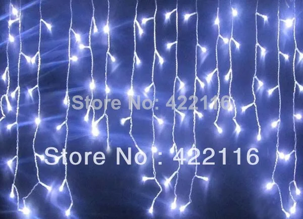 

3.5m White LED string fairy lights Holiday Festival Curtain Wedding Lights ice bar lamp Garlands for PARTY FAIRY CHRISTMAS