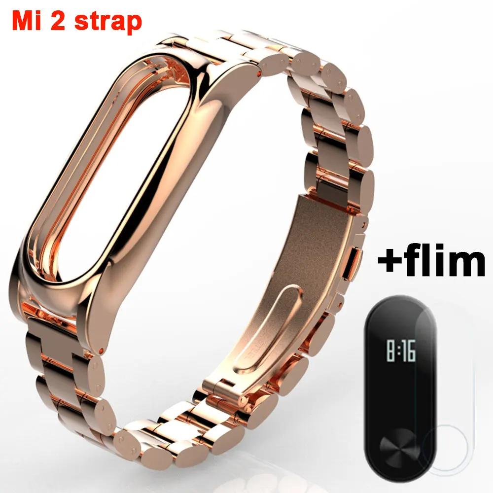 

New Metal Xiaomi Mi Band 2 Strap For Mi band2 Smart Bracelet Watch Replace Strap For Xaomi Mi 2 Xiomi Miband2 Xiaomi Miband 2