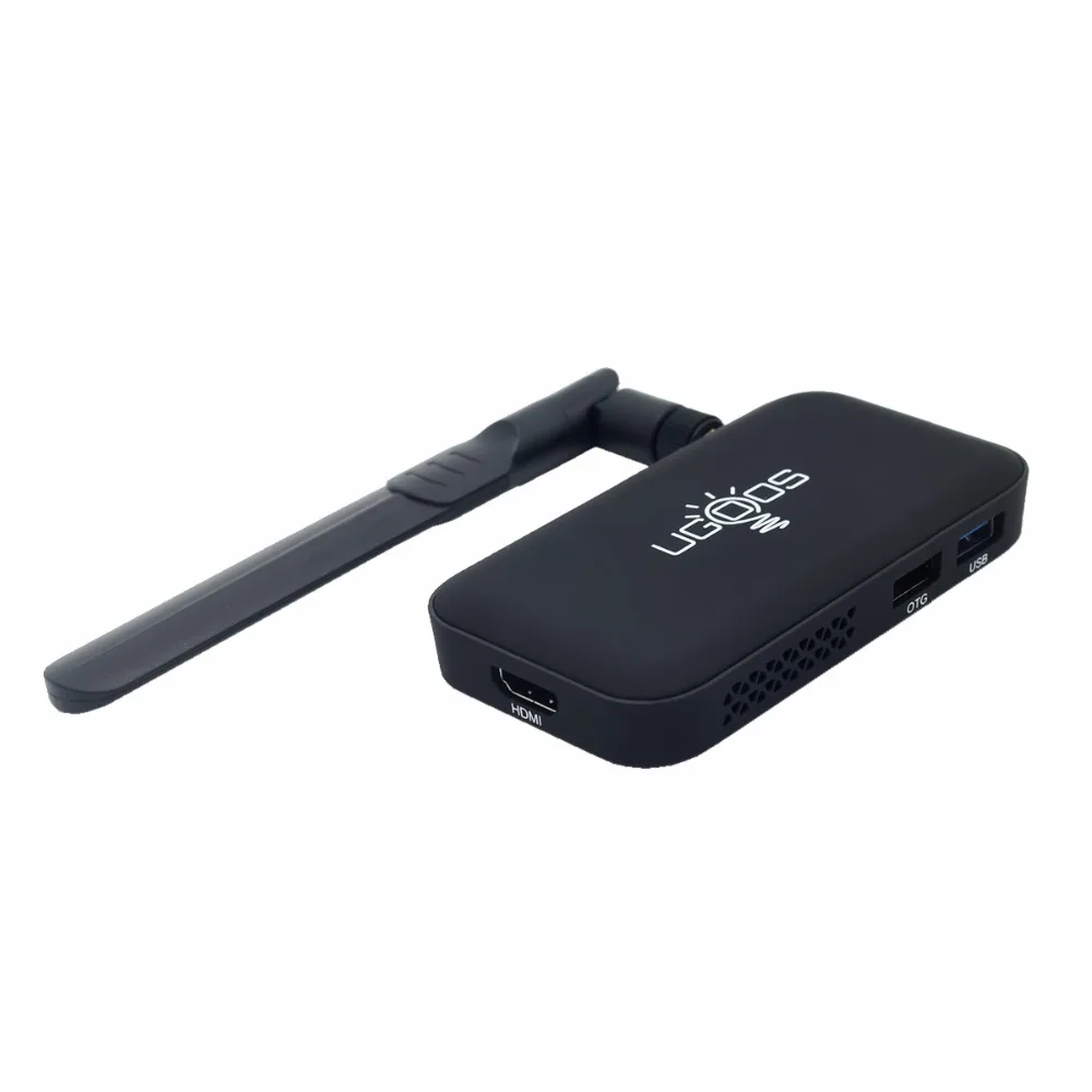 Ugoos UM4 2GB DDR4 16GB ROM Android 7.1 Smart 4K TV Box RK3328 Quad Core Home Streaming Media Player 2.4G&5G WiFi Bluetooth 4.0