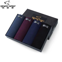 Однотонное Мужское нижнее белье, боксеры, Модальные боксеры, 4 шт./партия, рождественские боксеры, шорты, подарок, Calzoncillos Hombre Boxer Marca Alta Calidad