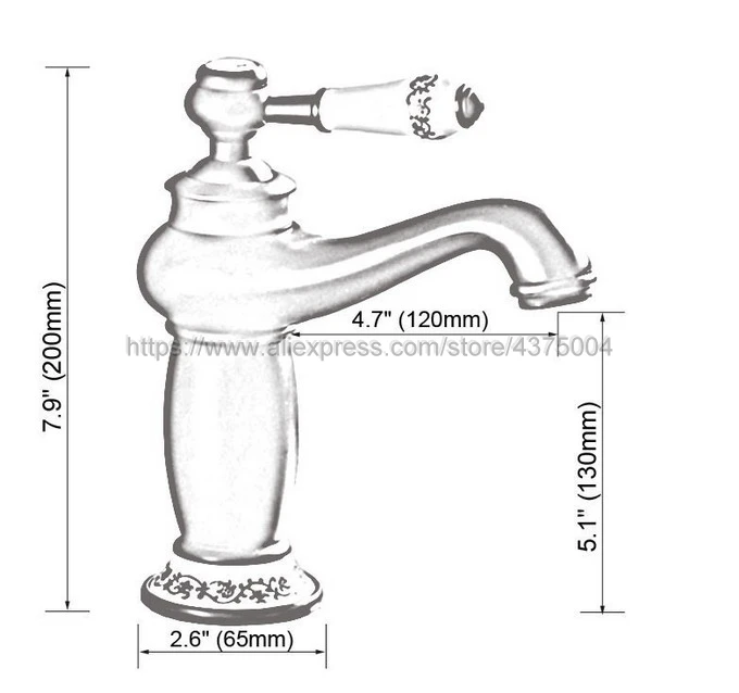 Basin Faucets Chrome Bathroom Deck Mounted Single Handle Single Hole WC Bathroom Faucet Brass Hot and Cold Tap Nnf505