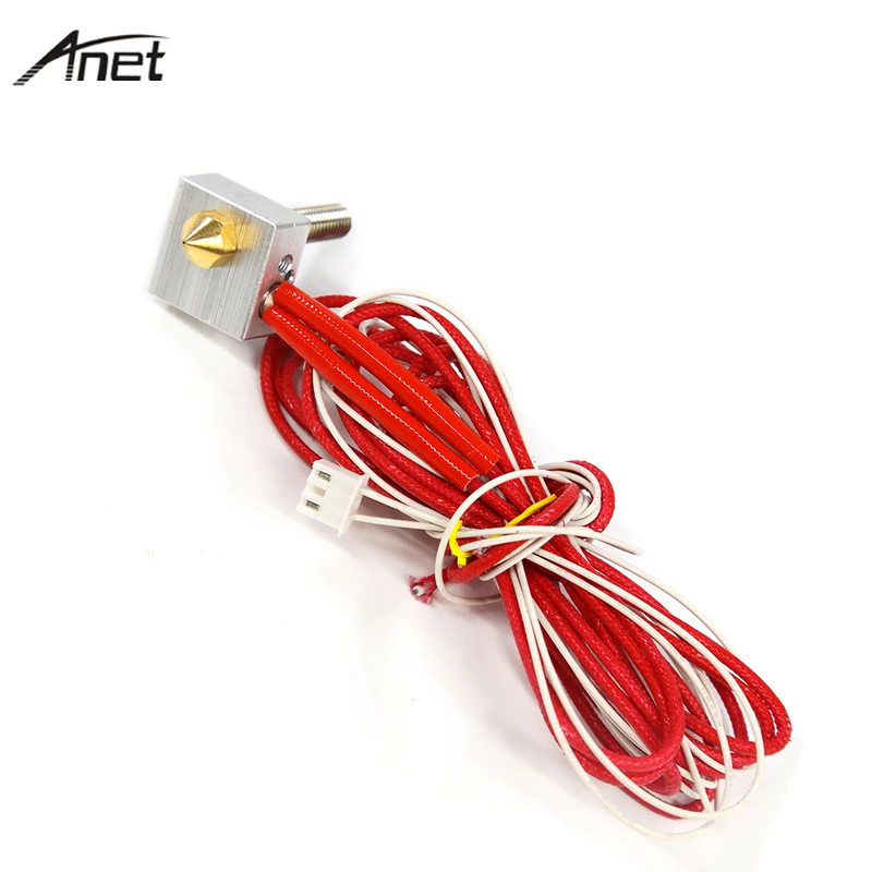 Hotend наборы 0 4 мм сопло 30 ГОРЛОВАЯ трубка ПТФЭ труба нагревательный блок