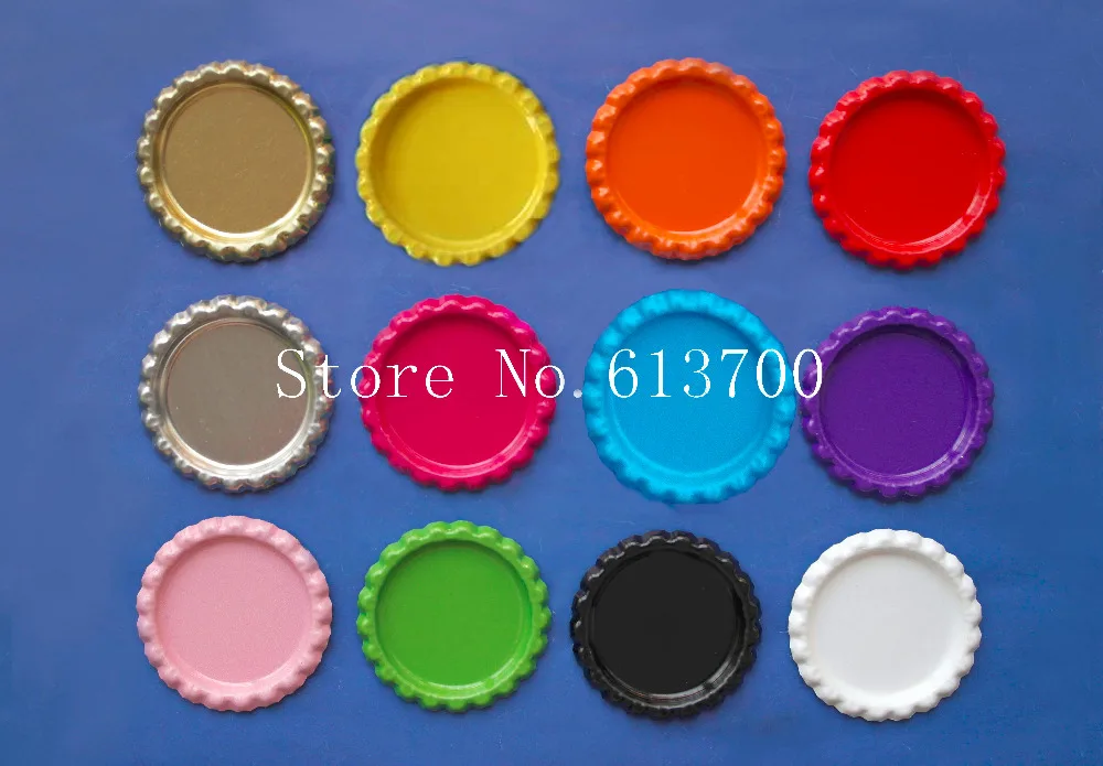 Wholesale 2000 pcs both side colored bottlecaps 1 inch Flattened bottle caps for Crafts diy