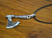 Slavic Pendants Antique Silver Perun Axe Pendant Jewelry Opal Viking Free shipping