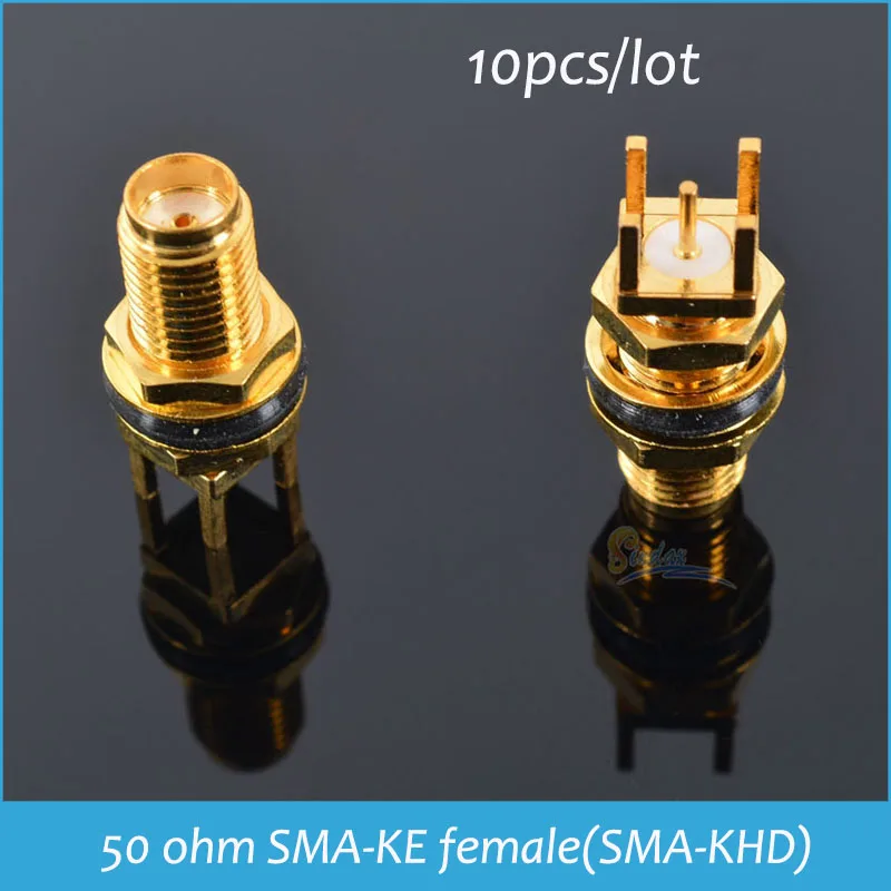 

Sindax Edge Mount PCB Board KE Type Coaxial SMA Female Connector Gold-plated Copper standard SMA-KE SMA-KHD PCB Mount 11mm 50Ohm