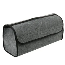 

Car Soft Felt Storage Box Trunk Bag Vehicle Tool Box Multi-use Tools Organizer Bag Carpet Folding for Emergency Box