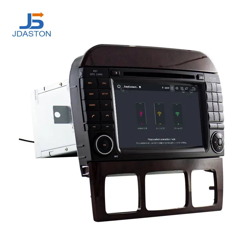 Cheap JDASTON Android 9.0 Car DVD Player For Mercedes Benz W220 W215 S Class S280/S320/S350/S400 Multimedia GPS Stereo 2 Din Car Radio 2