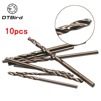

10pcs/Set Twist Drill Bit Set HSS M35 Core Drill Bit 1mm 1.5mm 2mm 2.5mm 3mm used for Steel Stainless Steel