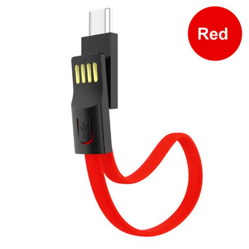 USB кабели для iPhone/type C/Micro USB для samsung S9 S8 USB C многофункциональная цепочка для ключей Портативная зарядка шнур для синхронизации данных зарядное устройство - Тип штекера: Red