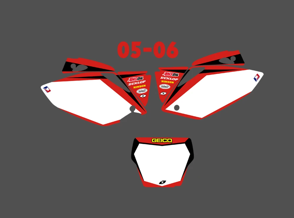 Набор наклеек и для Honda CRF450 CRF450R CRF 450 450R 2005 2006 2007 2008|Наклейки стикеры| |