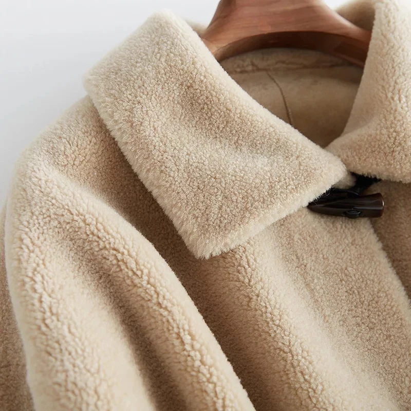rice Beige Nouvelle Femmes Élégant 100 Tonte 2019 Camel Moutons Veste Manteaux Long Laine Agneau Réel De Naturel Manteau Fourrure Arrivée Vêtements Des sea D'hiver Blue xgYznwZR