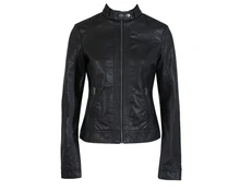 Женская Кожаная Куртка Pimkie ПУ Кожаная Куртка Мотоцикла моды Куртка Slim Women’Soft Кожа Большой Размер XS-XXXL