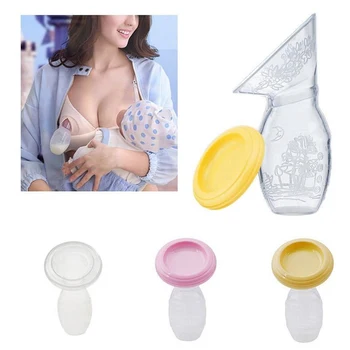 

Hot Sale Baby Feeding Manual Breast Pump Partner Breast Collector Automatic Correction Breast Milk Silicone Pumps BPA Free
