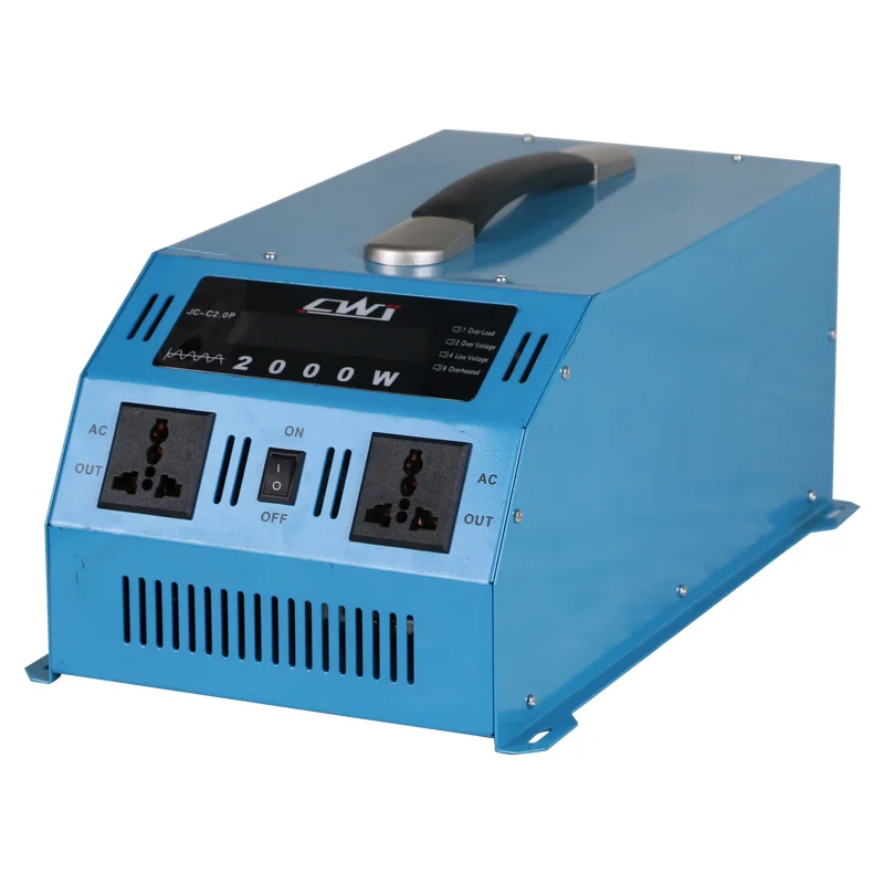 

Portable 2000W Car Power Inverter 12V 24V To 110 220 Voltage Inversor Converter Multi Protection Power Inverter 12v to 220v