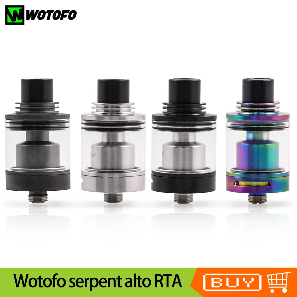 Оригинальный распылитель электронной сигареты змейка wotofo alto RTA 22 мм 2 5 мл емкость