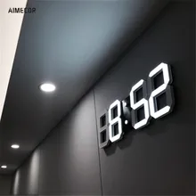 Новейший Современный цифровой светодиодный дисплей 24 или 12 часов будильник Настенные часы модные Настольные Цифровые настольные часы relogio de parede