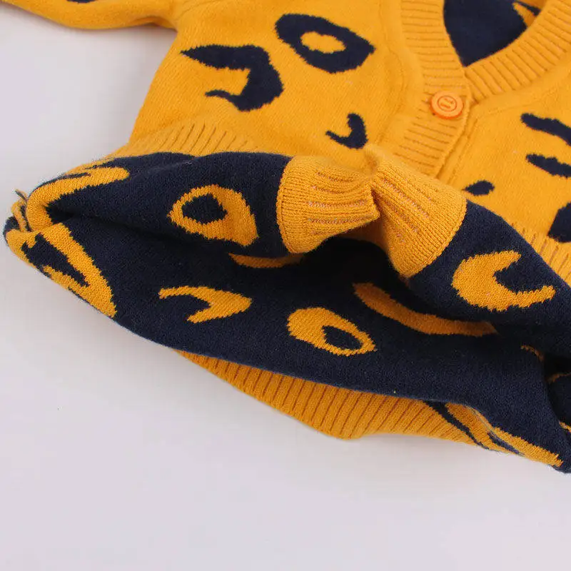Cotton Baby Boy Sweater V Neck Cardigan for Infant Kids Girls Soft Comfortable Crochet Knitting Warm Outfit Coat Autumn Winter (6)