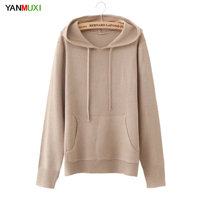 Casual Women Sweater with Pockets 2018 Autumn Winter