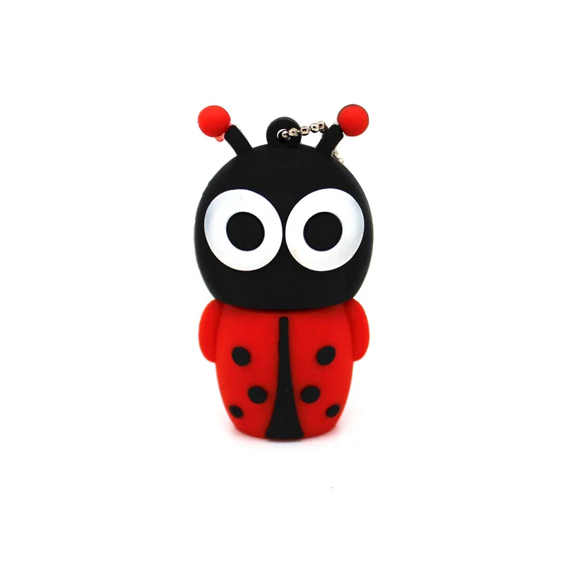 Милая Божья коровка USB флэш-накопитель 64 Гб U диск Mini Beetle memory stick Флешка 4 ГБ 8 ГБ 16 ГБ 32 ГБ Божья Коровка Ручка привод USB 2,0 - Цвет: 2