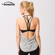 Yocndux высокое качество yoga жилет Спорт, фитнес, тренажерный зал с жилеткой-обманкой жилетка-обманка из двух предметов комплексный спортивный бюстгальтер для йоги, Спортивное нижнее белье для возраста